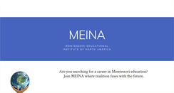 Desktop Screenshot of meinamontessori.org