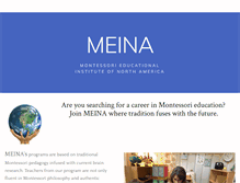 Tablet Screenshot of meinamontessori.org